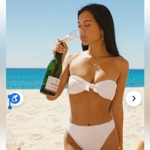 Dipping Daisy Bunny Knotted Bandeau Bikini Top